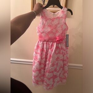 Floral pink and white Jayne Copeland dress size 10